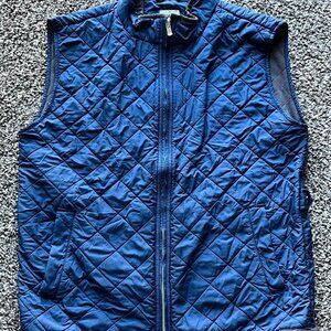 Peter Millar Blue Quilted Vest Essex M